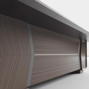 会议简约现轻奢代型长OD条长方形开会办公桌长桌会议大室桌桌椅组