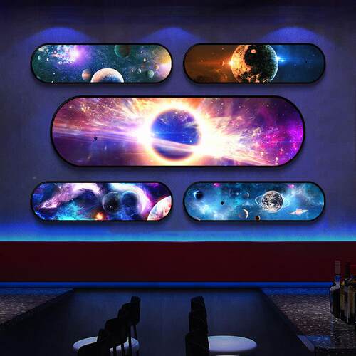 科星空宇宙发KE00016光装饰酒画酒吧KTV挂酒馆墙面灯画技感电竞店