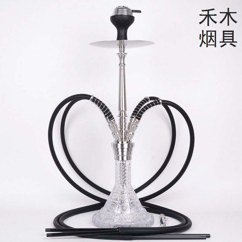 MIG网红水烟壶不锈钢大号四管水烟壶酒吧水烟壶热销shisha hookah