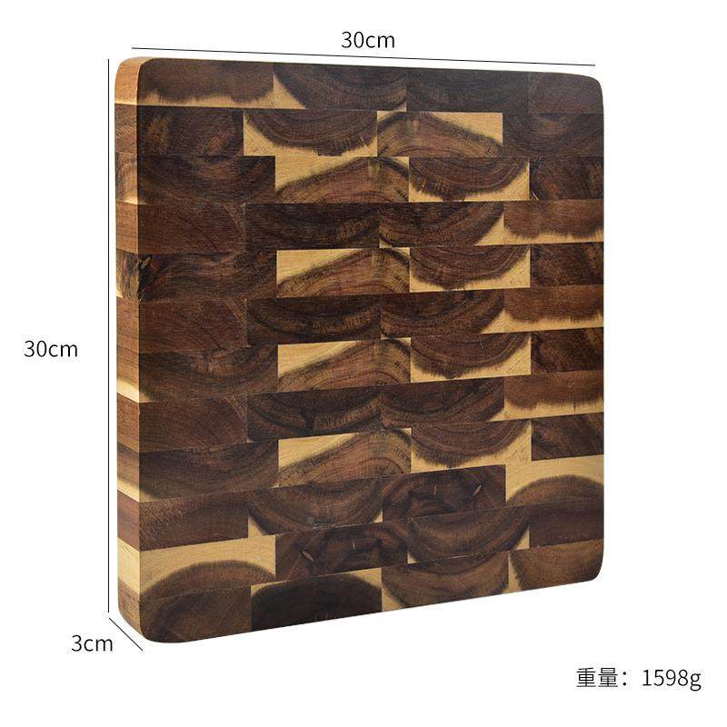 相思木菜板家用厨实房木加厚几何MCL20191方格案拼接木制砧板多功