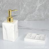 375液酒店间轻奢洗手液按压瓶套装 卫生分装 瓶浴室盘乳瓶起泡瓶托