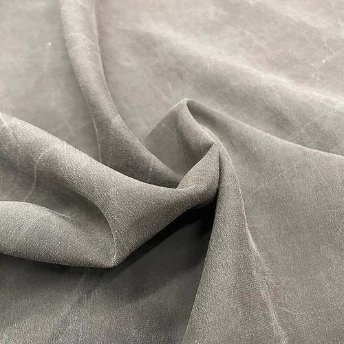 吉弟华都传统手工晒素色缎面光亮爽晾UWJ滑重磅香真丝素绉缎云纱