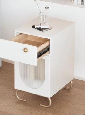 实抽收柜边柜置物架床头屉柜不锈纳钢木CZH脚柜烤漆储物柜