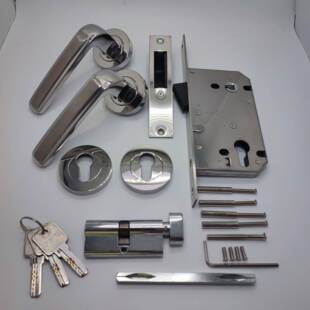 现代简约分体锁卧室间木房门锁套装吸通用型BS33分体家用室内静门