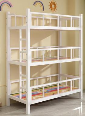 小学生午三层床层HWI床托铺铁架小餐桌辅导托管班午双睡上床下儿