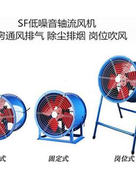 RSF3-4噪音轴流风机1NWS80W管排通风机铜芯220V低单相道岗位式380