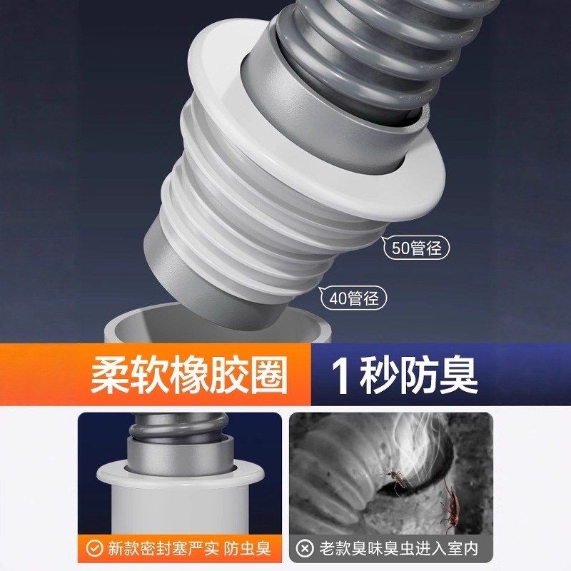 厨房洗菜盆下水管排水管水槽通用洗碗池下水器软套装道洗碗池配件