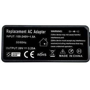 方口 2.25A通用充电线 笔记本 20V3.25A电源配接器