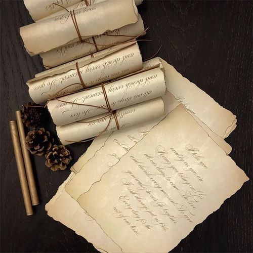 欧式复古婚礼誓言卡结婚誓言书新婚致辞宣誓手卡新郎新娘表白卡片