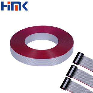 2651扁平灰排线10 卷 64P 76.5米 HMK 2.54FC压线头 1.27mm间距