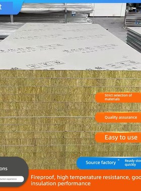 机制岩棉净化板厂房吊顶板无尘车间净化板防火隔热保温夹心彩钢板