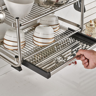 挂式凉碗架 304不锈钢挂墙装碗碟沥水架壁挂式墙上放碗厨房置物架