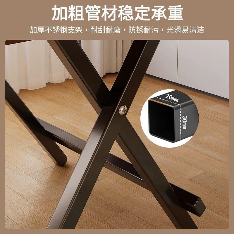 椿桂坊餐折叠桌子家用饭桌简易便吃携式多功HAE能出租房屋摆摊小