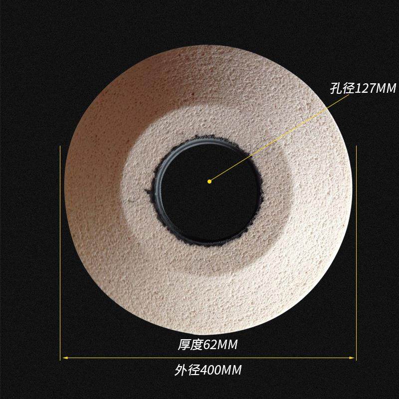 山东砂轮日丰400×62×1磨2MTQ736L合大斜边砂轮加厚耐陶瓷结剂砂