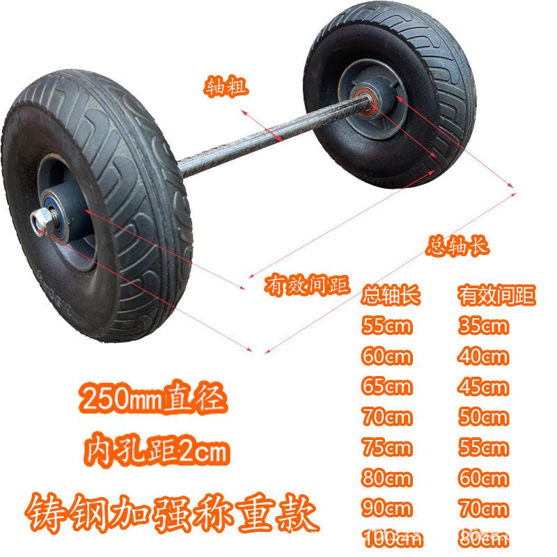 老带虎轮车子轴承磨重型脚轮工地矿CMI车手推车载重橡胶轮静音耐