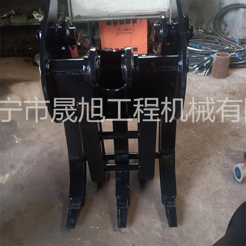 机挖机机械抓钢机3+式2抓子固定抓掘AZA钢单杠机械夹木器梅花抓钢