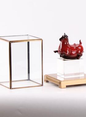 MC-TY-28中陶式红色瓷马摆件售楼处展示托柜酒柜软新装饰品茶室茶