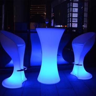 天商E灯饰LD发家光具小蛮腰吧七桌彩发光小蛮腰吧台网红高脚酒吧