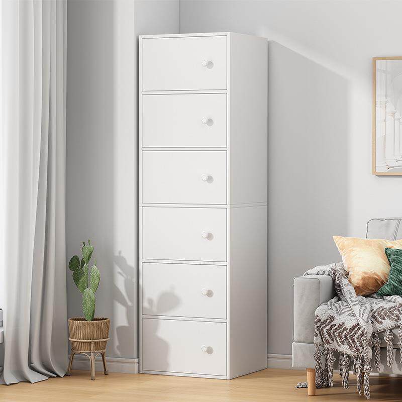 简书柜厅靠G018带门柜客子卧室储物收纳柜现代约办公室简易落地墙