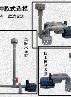鱼池水面垃圾收户外鱼池水泵集渣器撇落FUE叶水位过滤机器泡沫收
