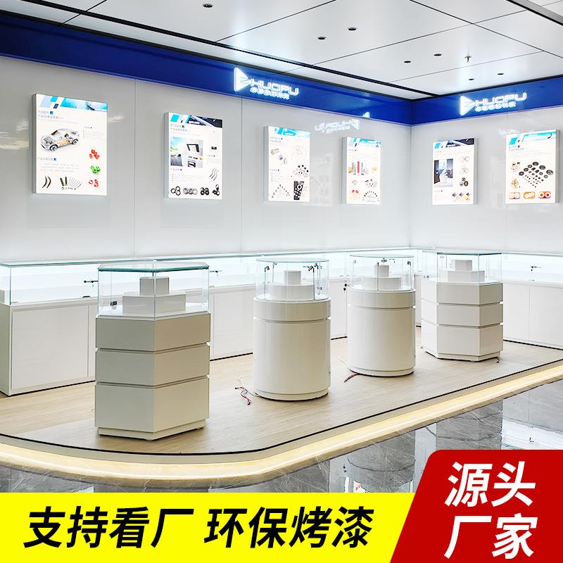形烤漆展台中岛厅展示台异展示展柜展产ZGE-0085品样品展柜体验台