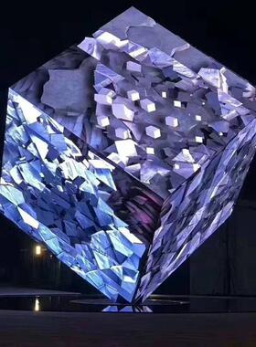 ED户外广柔性显示P10屏P.3P45高亮L全彩高清屏商场写字楼立柱告大