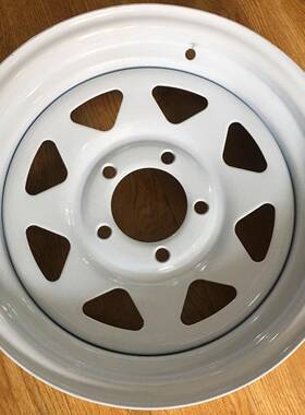 13寸拖车挂车轮毂4/5/6孔房车ATV游艇拖车轮毂改装配件钢圈