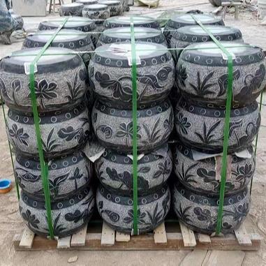 石墩子花架柱子顶柱脚鼓凳门口石头中式可定青石石柱底座路障挡车
