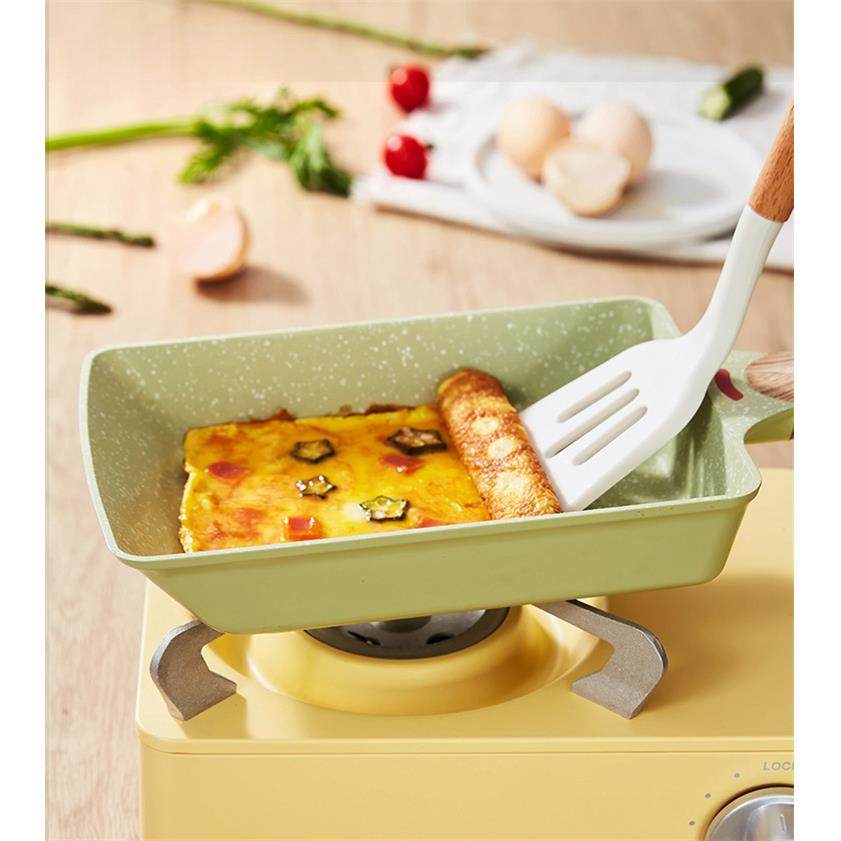 玉子烧日式平底锅不粘厚蛋烧方形麦饭石小煎锅煎蛋