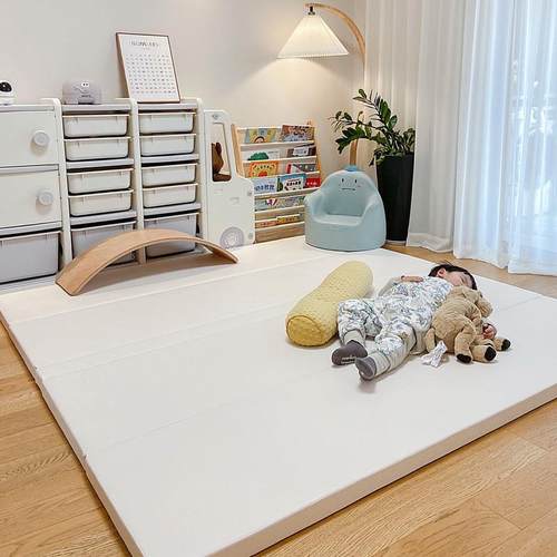 环保抗菌婴儿爬爬垫xpe加厚儿童地垫家用无缝宝宝爬行垫可折叠5CM