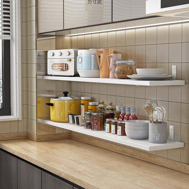 厨房免打孔置物架子隔板壁挂式搁架一字墙面上调料白色收纳多功能,畜牧/养殖物资,畜牧/养殖器械,淘宝优惠券,粉丝福利购,淘宝优惠卷