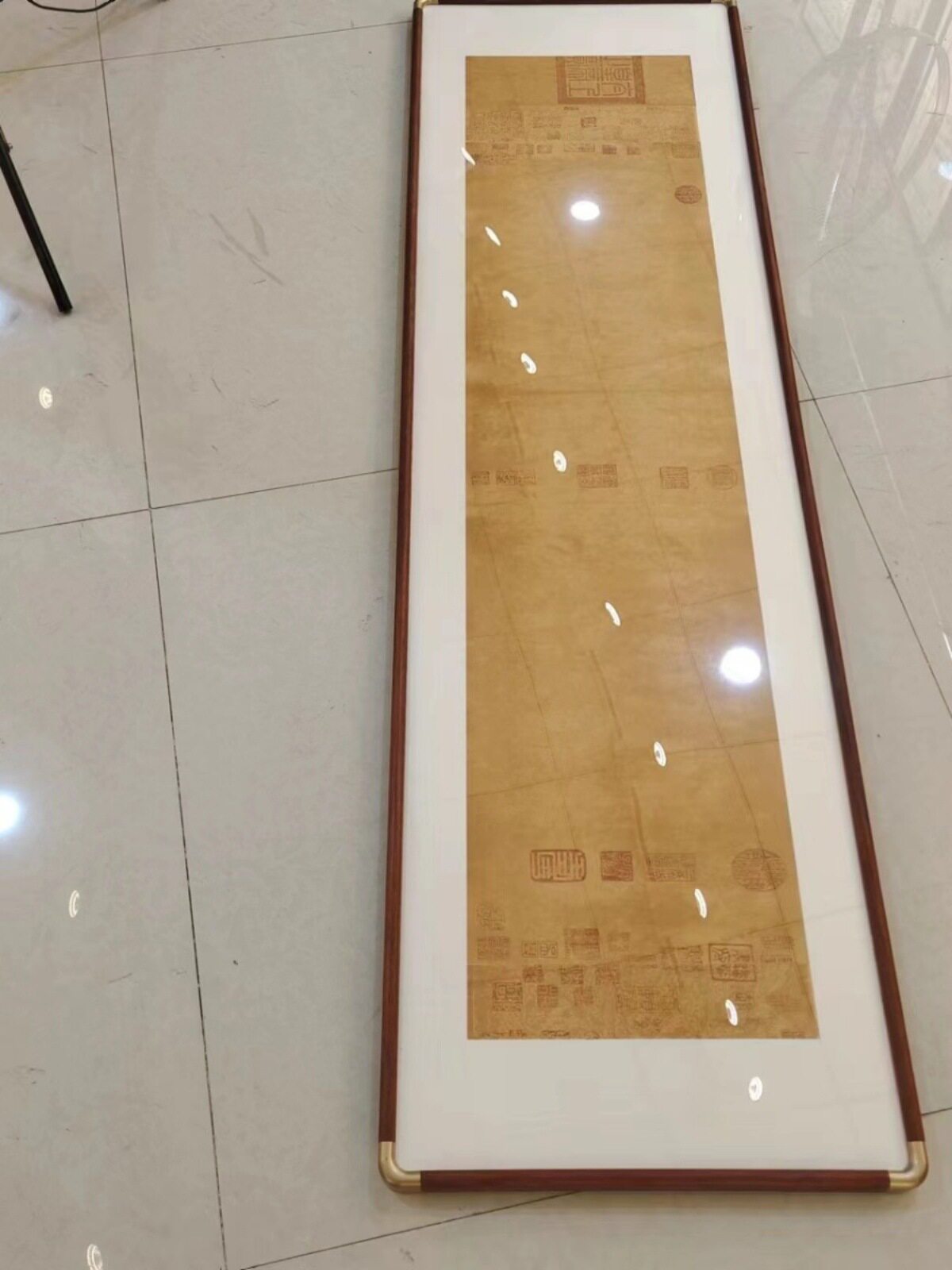 画框明式实木仿铜角细画框装裱画框塑铜角框小明边框书法字画线条