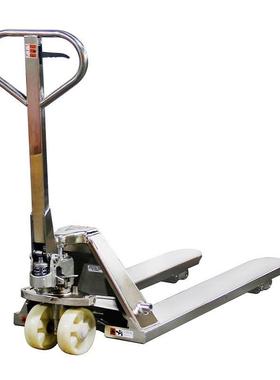 SUS304全不锈钢搬运车叉车地牛无尘室用手推车 晶圆厂用液压叉车