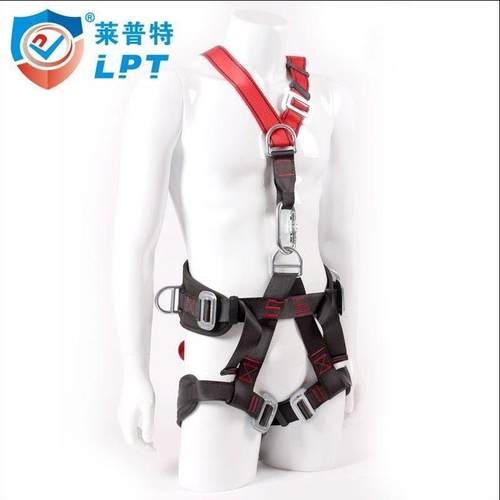 五点式高空作业拓展户外登山可脱卸全身涤纶安全带缓冲保险绳