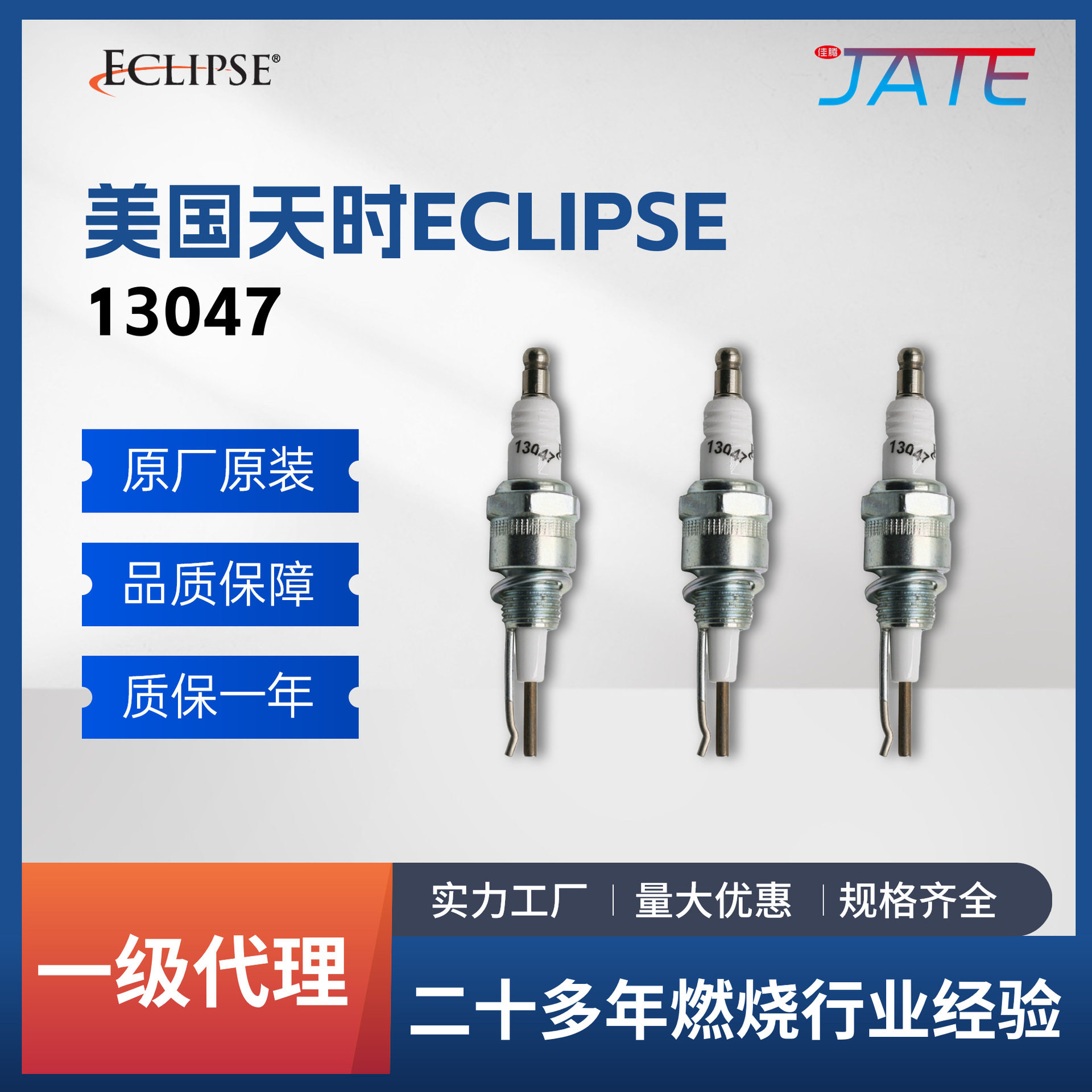 Eclipse天时打火针13047烧嘴燃烧机配件点火电极工业点火棒