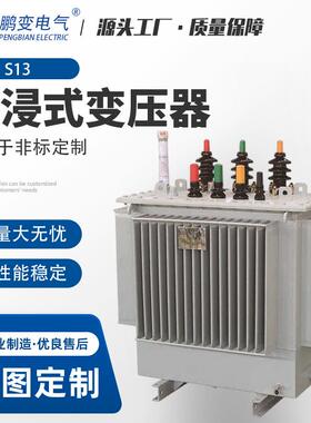 鹏变10KV油浸变压器S13-M-100KVA配电变压器20KV电力变压器35KV