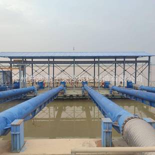 沙霸王大型取水泵船水上采沙机械水利工程浮坞泵站