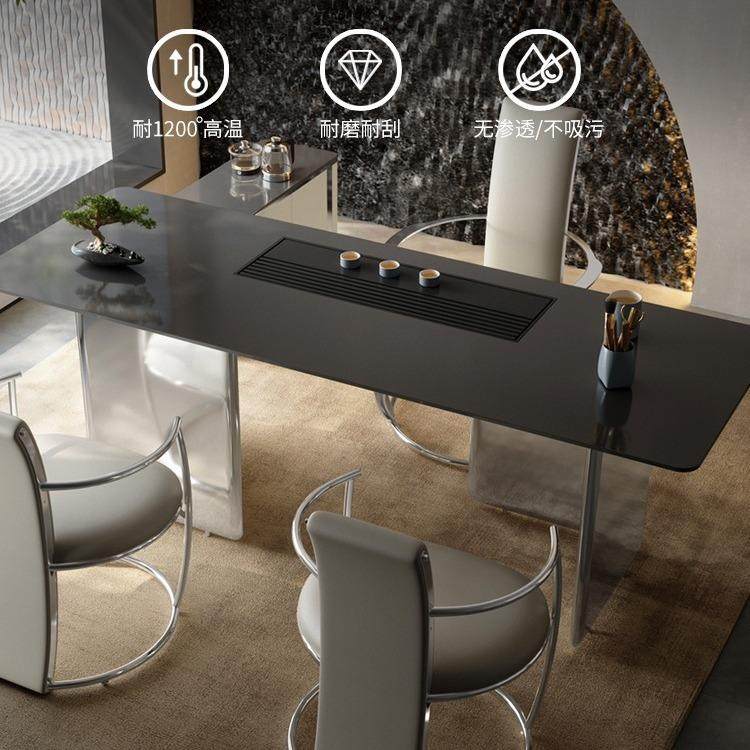 轻奢岩板茶桌意式极简办公室别墅茶桌椅组合简约现代茶台茶具套装,纺织面料/辅料/配套,纺织机械配件,淘宝优惠券,粉丝福利购,淘宝优惠卷