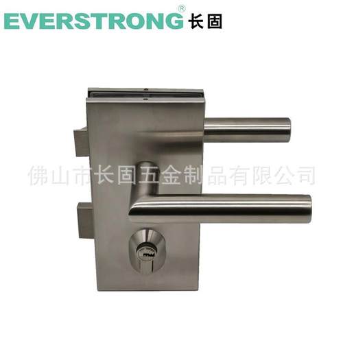 304不锈钢玻璃门锁办公隔断门锁高隔推拉门玻璃执手锁