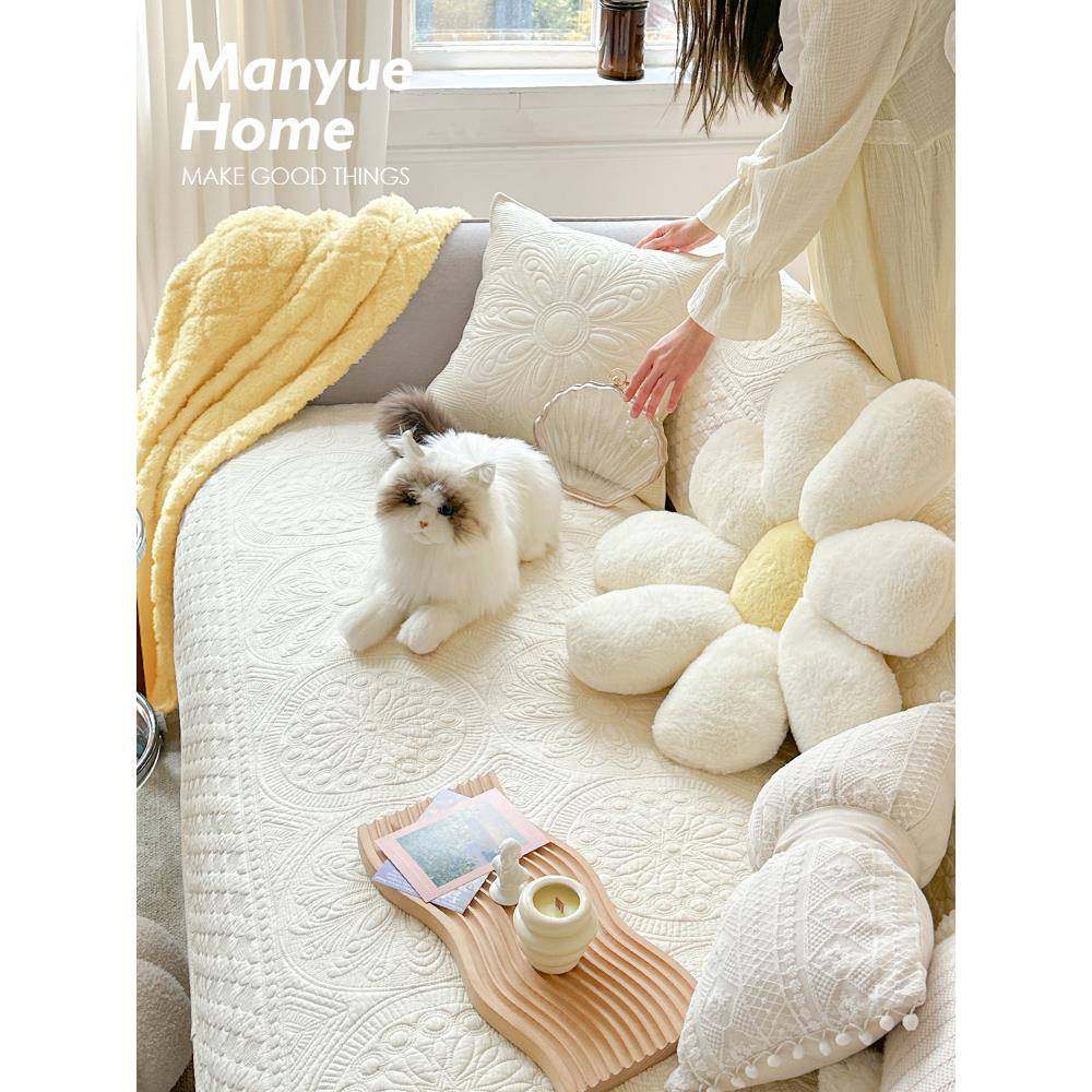 蔓越家香榭花园法式复古绣花纯棉沙发垫靠背巾沙发套罩盖布,农用物资,其他肥料,淘宝优惠券,粉丝福利购,淘宝优惠卷