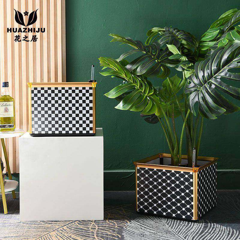 简约格仔自动吸水懒人大号花盆塑料树脂白色落地花盆,机械设备,其他机械设备,淘宝优惠券,粉丝福利购,淘宝优惠卷