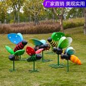 户外幼儿园卡通蜜蜂玻璃钢雕塑仿真动物摆件园林景观庭院花园装 饰