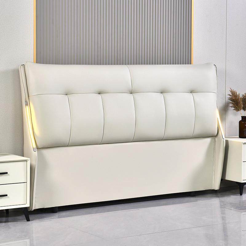 钟邑床头2025软包靠背单买新款轻奢简约现代实木落地背板