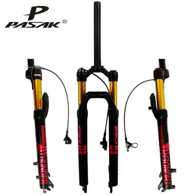 PASAK帕萨克山地车气叉自行车前叉27.529寸镁合金铝合金肩控线控
