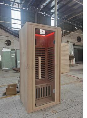 非标锭制单双人汗蒸房家用远红外线光波桑拿房铁杉木干蒸房saunas