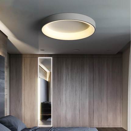 北欧卧室灯简约现代led吸顶灯创意个性温馨房间客厅方形灯具