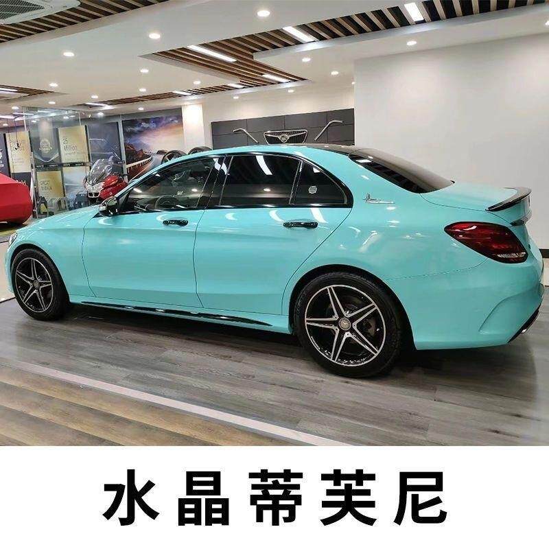 B6Y汽车改色膜贴膜电光金属改色膜全车贴膜全国包施工车身贴膜车