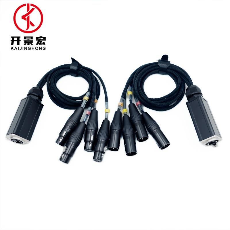 RJ45转多通道XLR音频适配器DMX512网络信号延伸器网线转模拟分配
