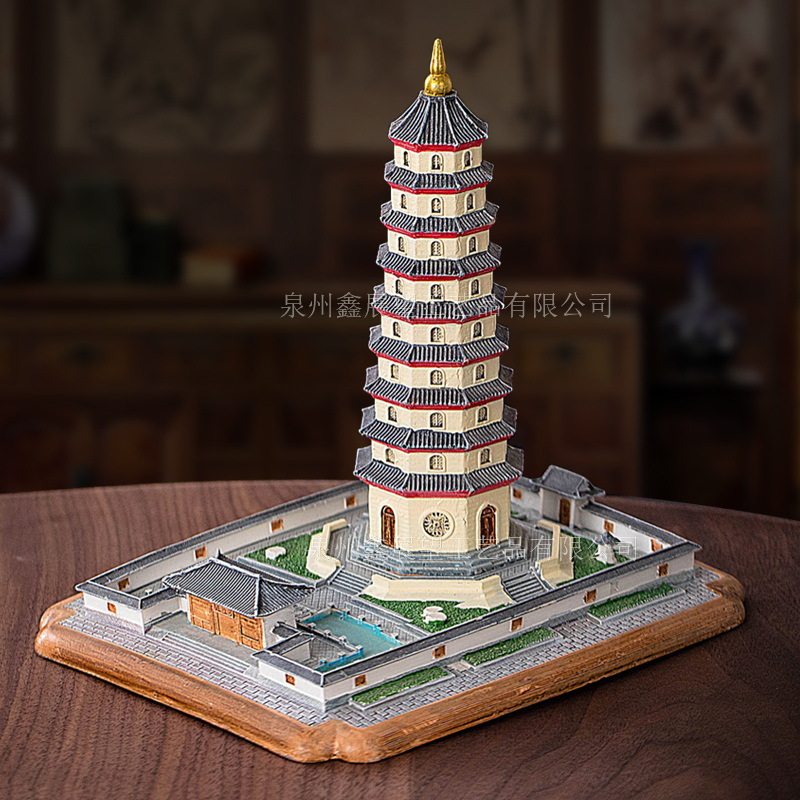 国风历史建筑文昌塔明代九层古塔旅游景点创意纪念品儿童书房摆件