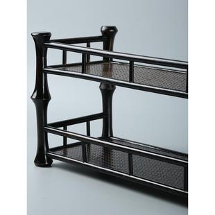 筇竹茶棚博古架摆件桌面收纳架多功能置物架主人杯架展新品